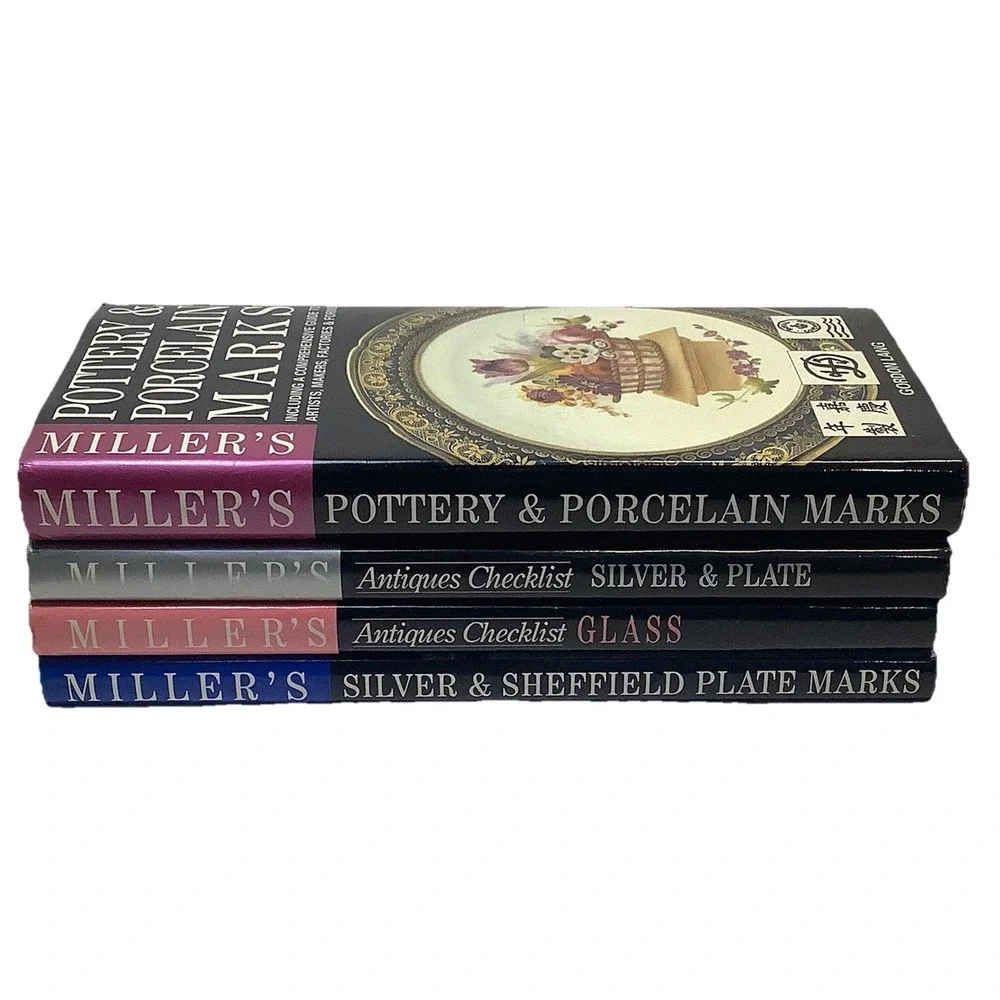4 Miller's Pocket  Antiques Checklist Pottery Porcelain Silver & Plate Sheffied‎